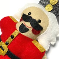Image 1 of Gingerbread Nutcracker RED decoration made to order