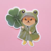 Image 2 of Raincoat Shiba Inu Sticker