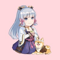 Image 1 of Kamisato Ayaka Sticker