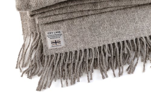 Image of NEW   Izzy Lane Throw - Natural Grey