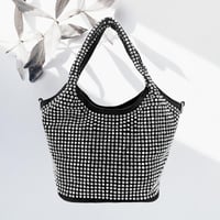 Image 1 of Studded Evening Tote Crossbody Bag