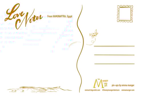 Image of The Mummy Pin-up Postcard Pack