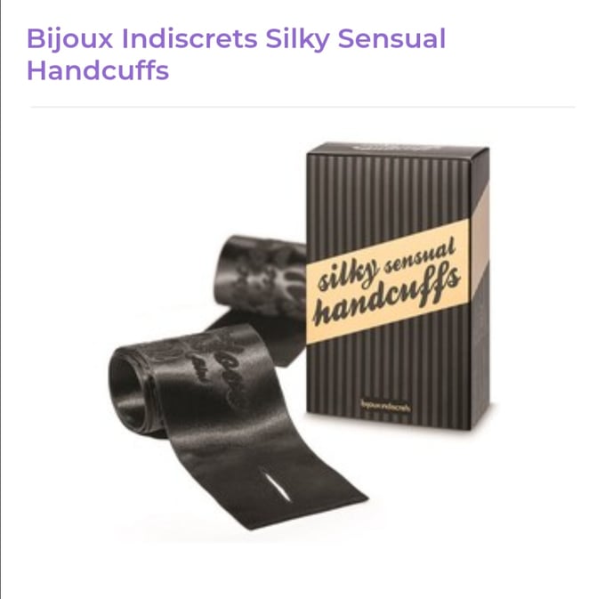 Image of Bijoux Indiscrets Silky Sensual Handcuffs