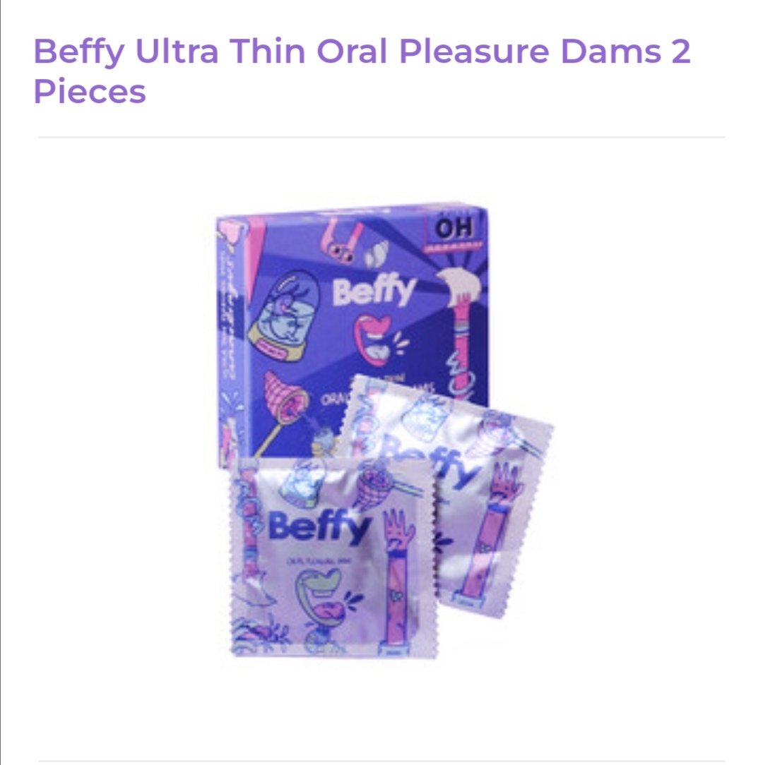 Image of Beffy Ultra Thin Oral Pleasure Dams 2 Pieces