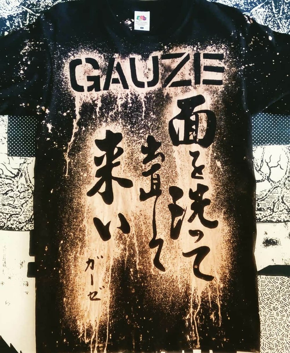 Gauze bleached tee