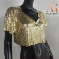 Image 4 of Hallie liquid crop top