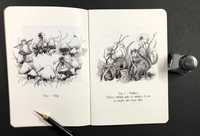 Inktober Sketchbook 