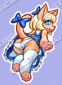 Image 1 of Yellow Kitty - Vinyl Sticker