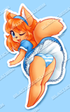 Orange Kitty - Vinyl Sticker