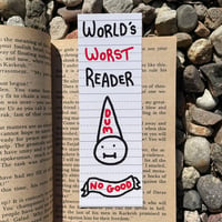 Worst Reader Bookmark [set of five]