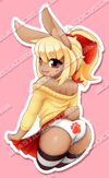 Brown Bunny - Vinyl Sticker