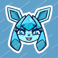 Image 1 of Slushie Face Icon - Vinyl Sticker