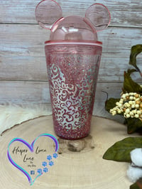 Image 3 of 16oz Pink Ears Tumblers