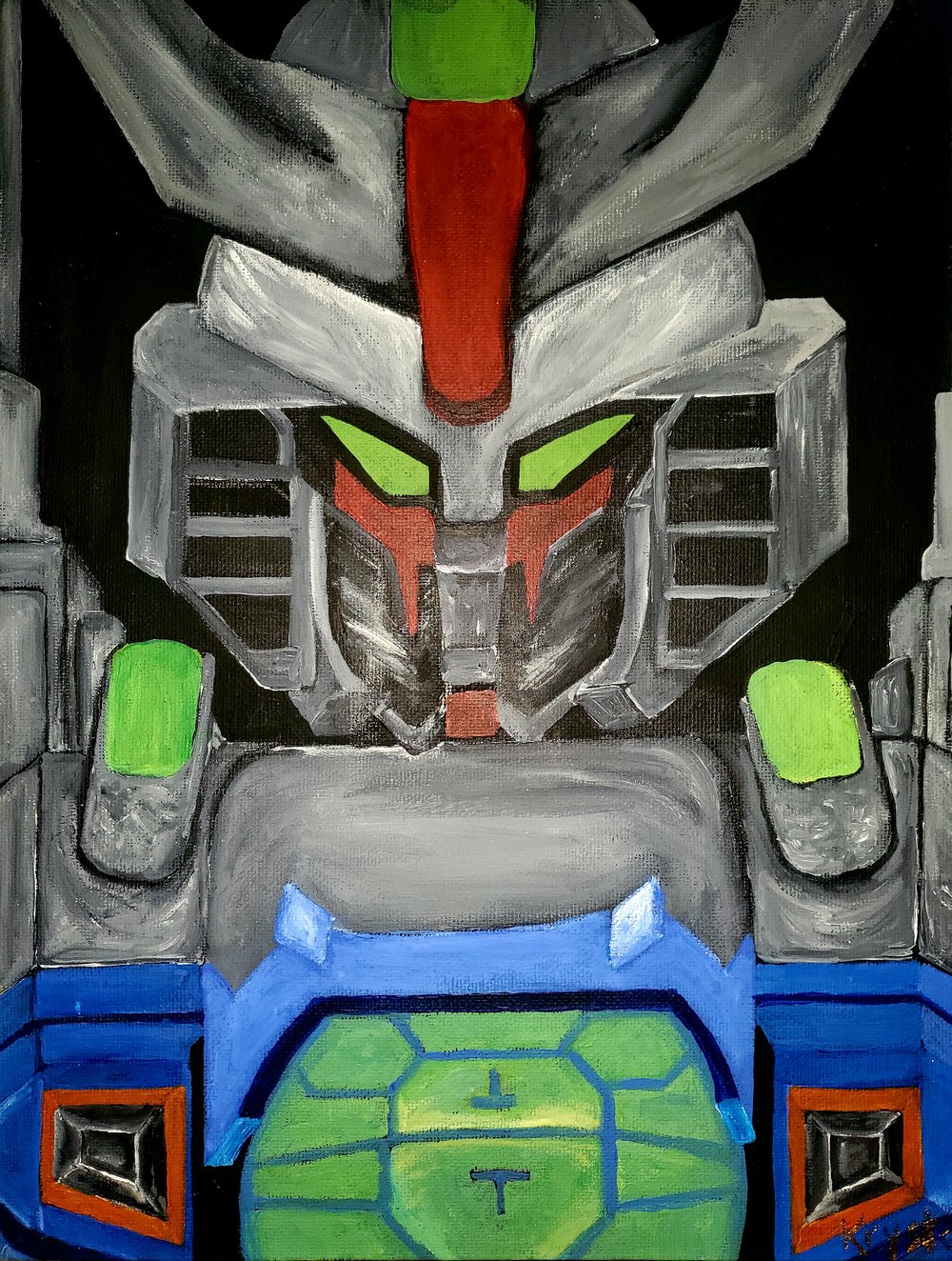 Image of Gundam painting 