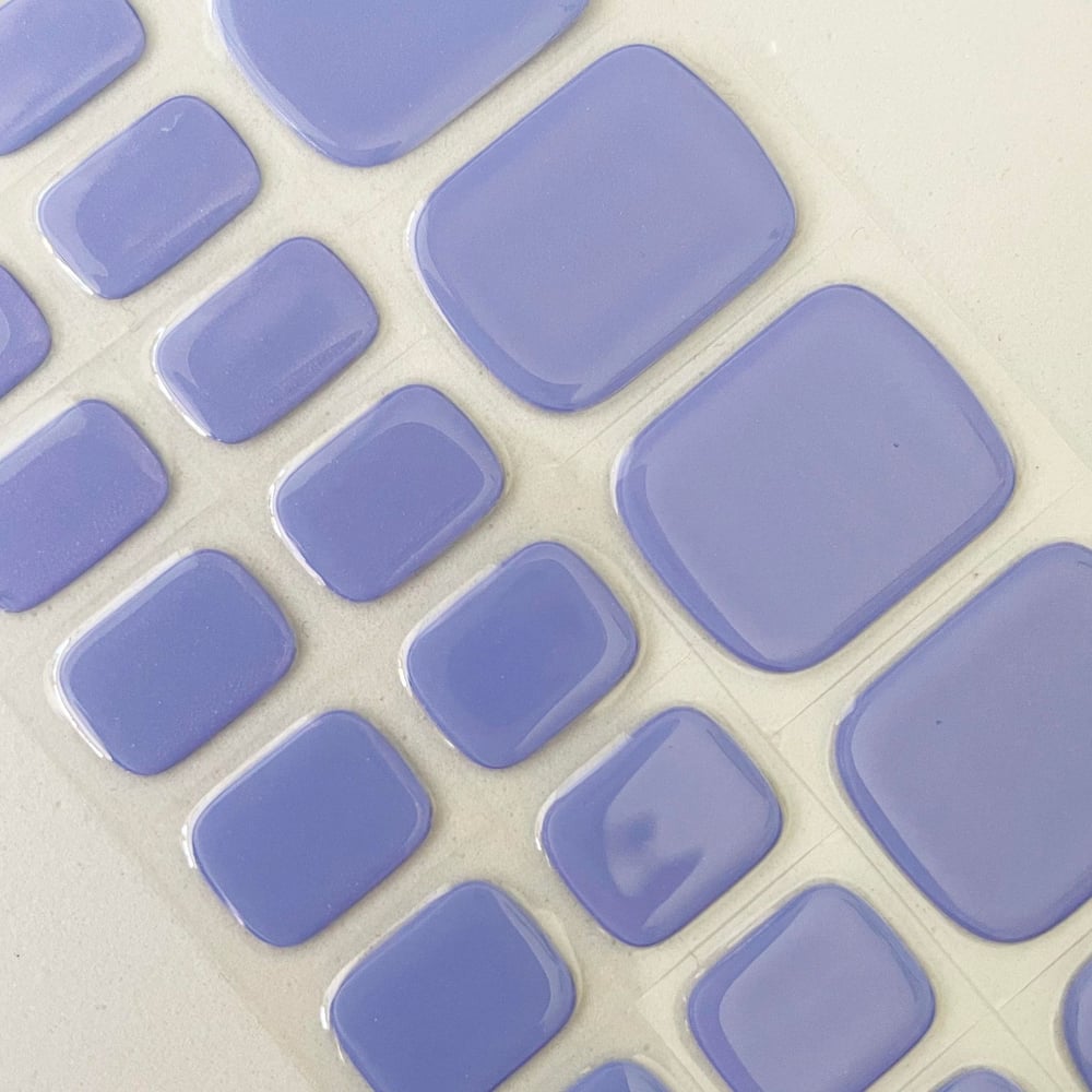  Lavender Blue Pedicure Gel Strips