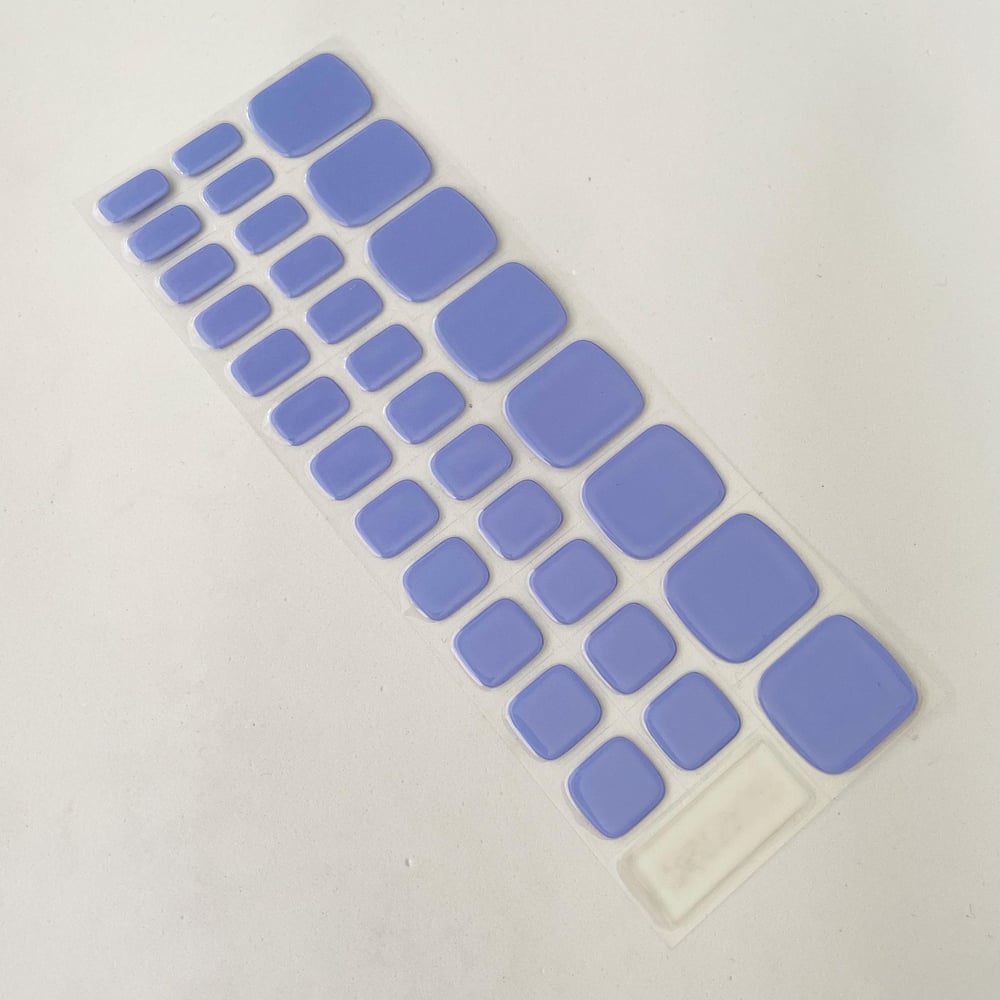 Lavender Blue Pedicure Gel Strips