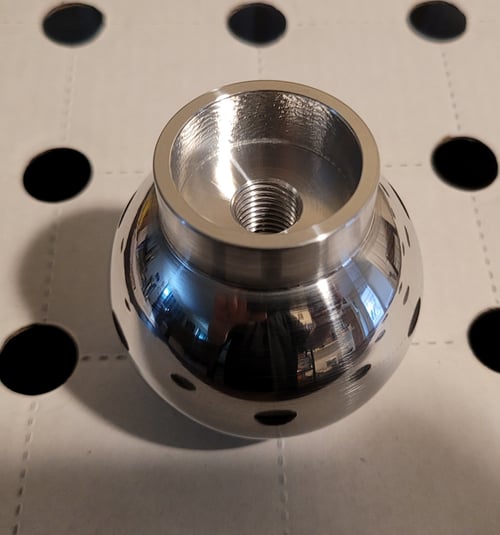 Image of Polished Aluminum Ball Shift Knob