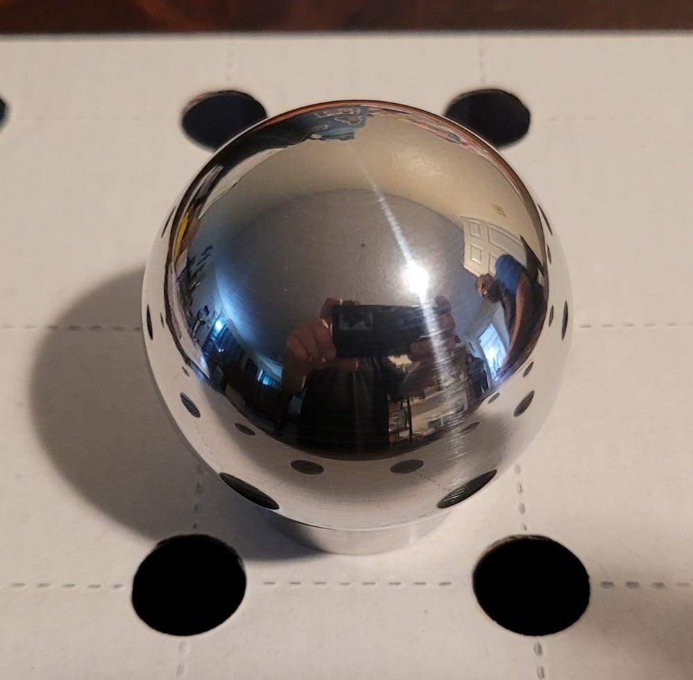Image of Polished Aluminum Ball Shift Knob