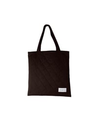 Image 1 of Quilted Tote Bag in Espresso