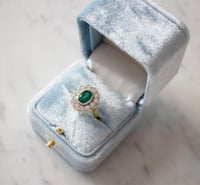 Image 1 of D HEIRLOOM EMERALD RING