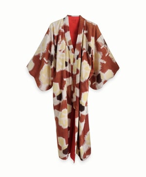 Image of Ikat vævet kimono - af bomuld - ekstra blød