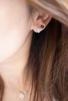 Emma White Stud Earring
