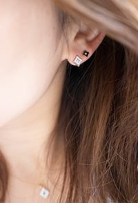 Image 4 of Emma White Stud Earring