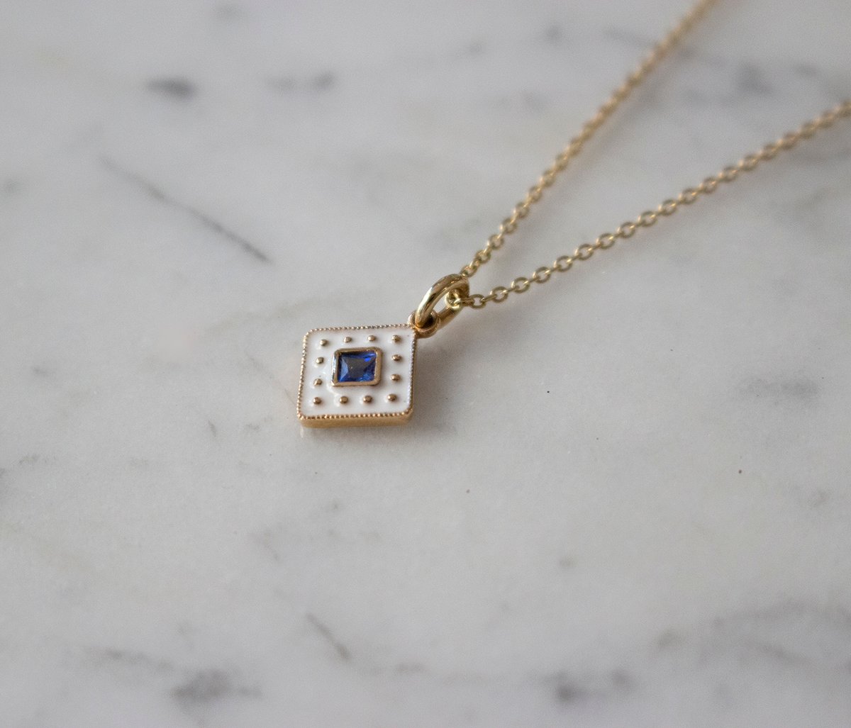Image of EMMA BLUE SAPPHIRE NECKLACE
