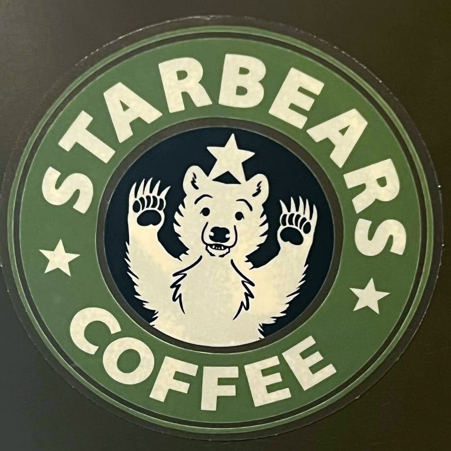 Image of NEW! Clear Vinyl Sticker - Starbears