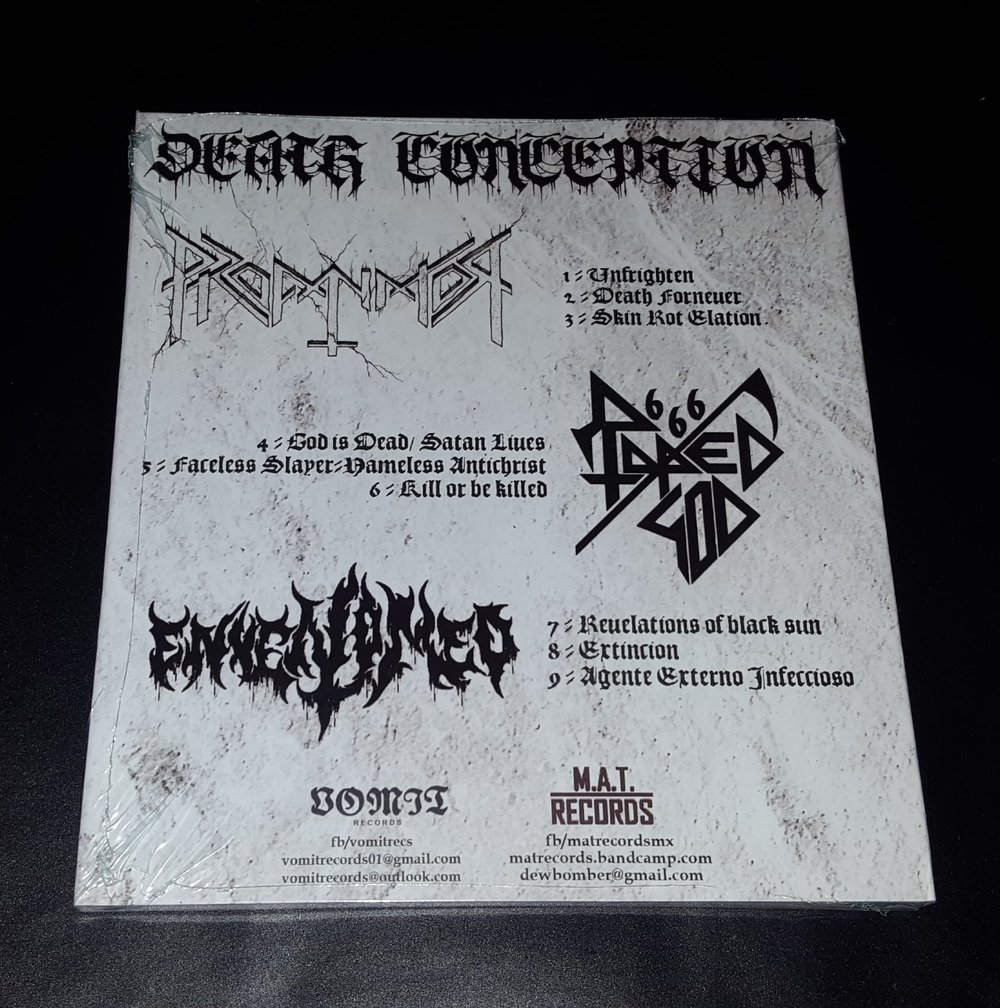 Raped God 666 / Profanator / Envenomed - Death Conception -Split- - CD