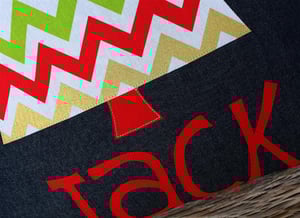Image of Santa Sack Denim Chevron