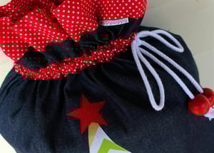 Image of Santa Sack Denim Chevron