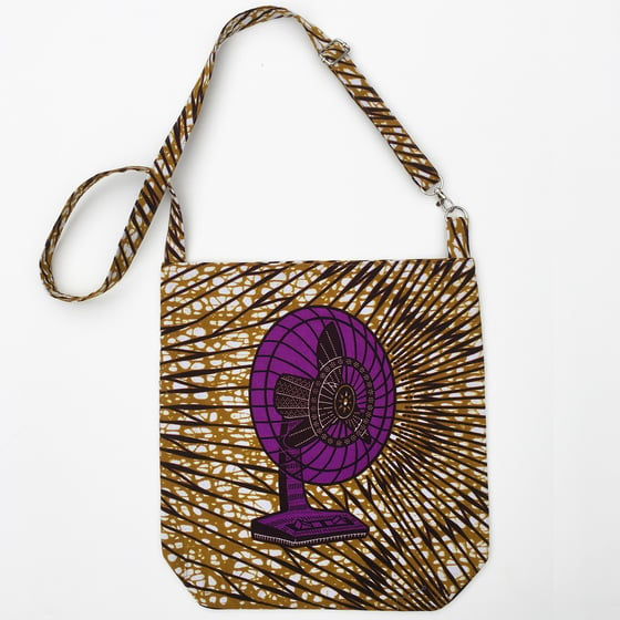 Image of "Purple fan" Tote fan