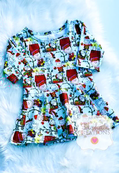 Image of Charlie Brown Christmas Peplum Top