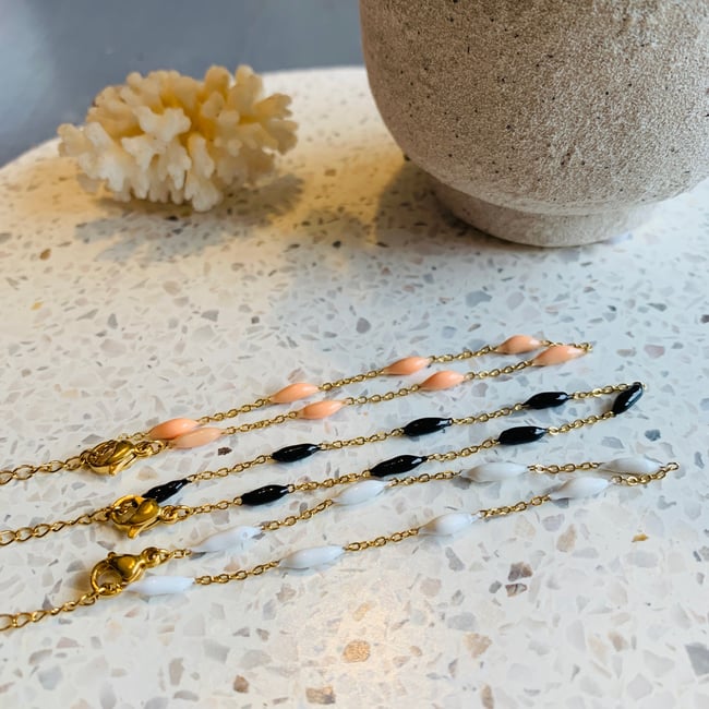 IRIS | Bracelet acier inoxydable & résine