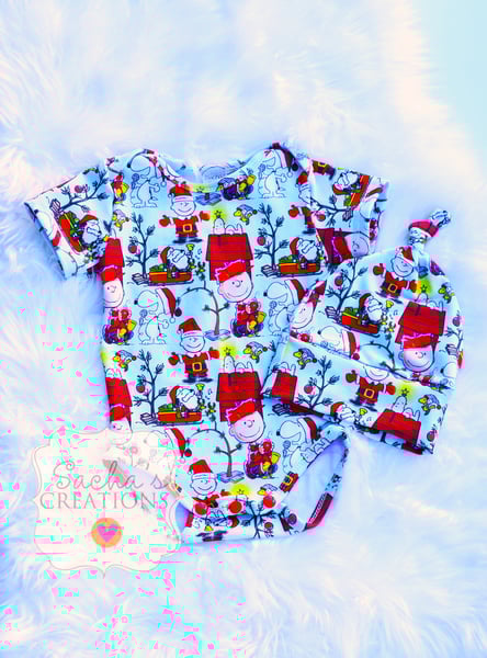 Image of Charlie Brown Christmas Layette Set