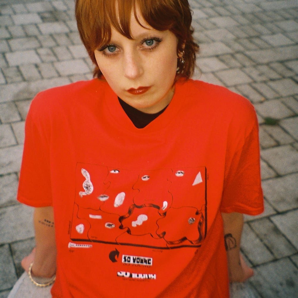 Image of So Young Faces T-Shirt Red