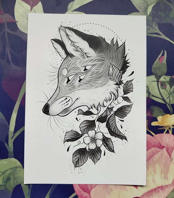 Image of Fox A5 print