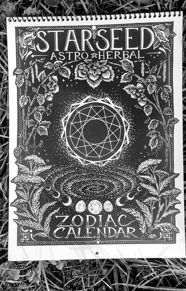 StarSeed Zodiac Perpetual Birthday Calendars Earth Shine Studio starseed-zodiac-perpetual-birthday-calendars-earth-shine-studio
