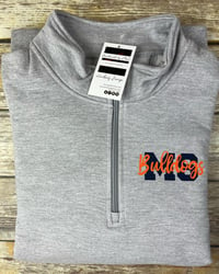 Image 1 of MS Bulldogs Quarter Zip Sweatshirt