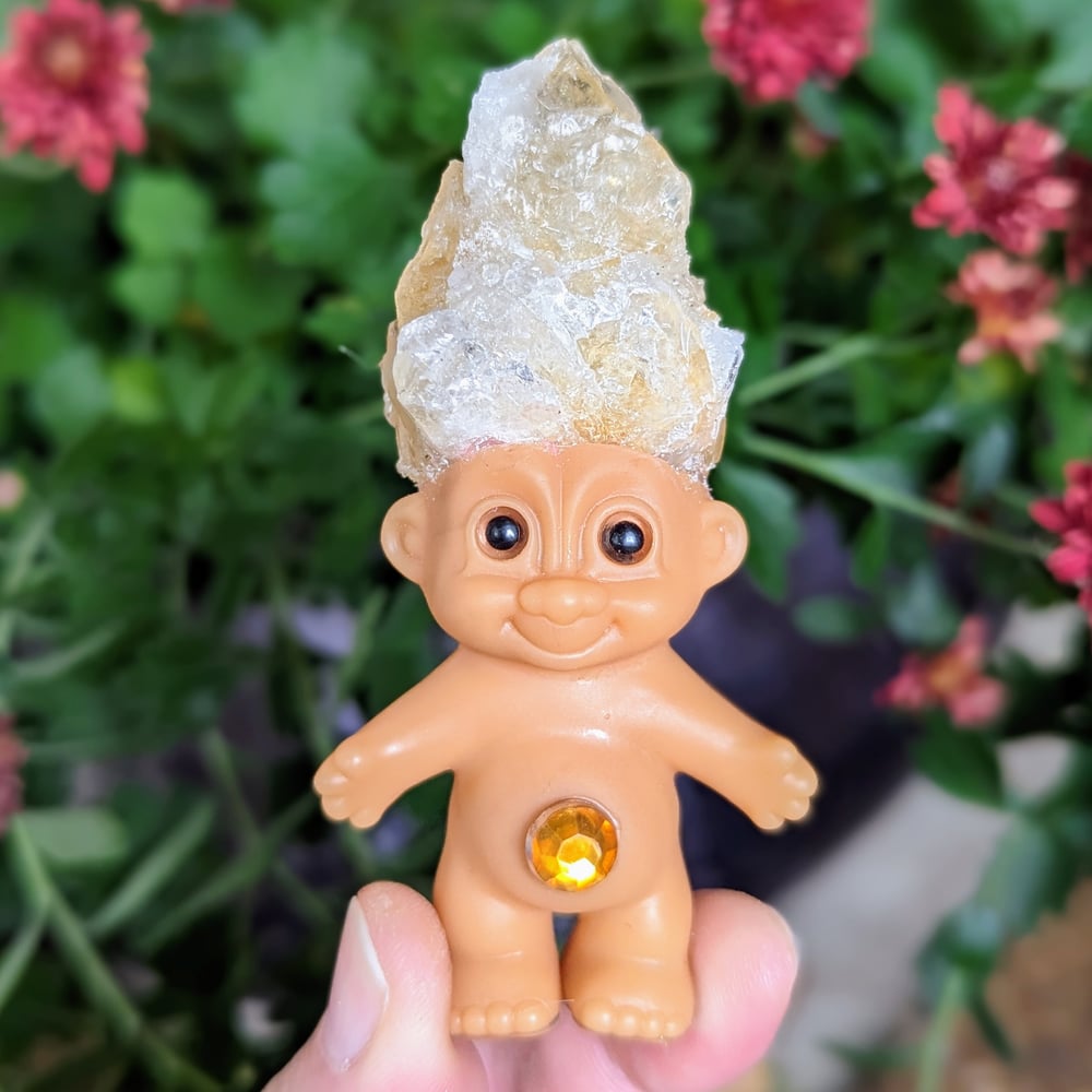 Citrine "Golden Amethyst" Crystal Troll Shorty 3.5"