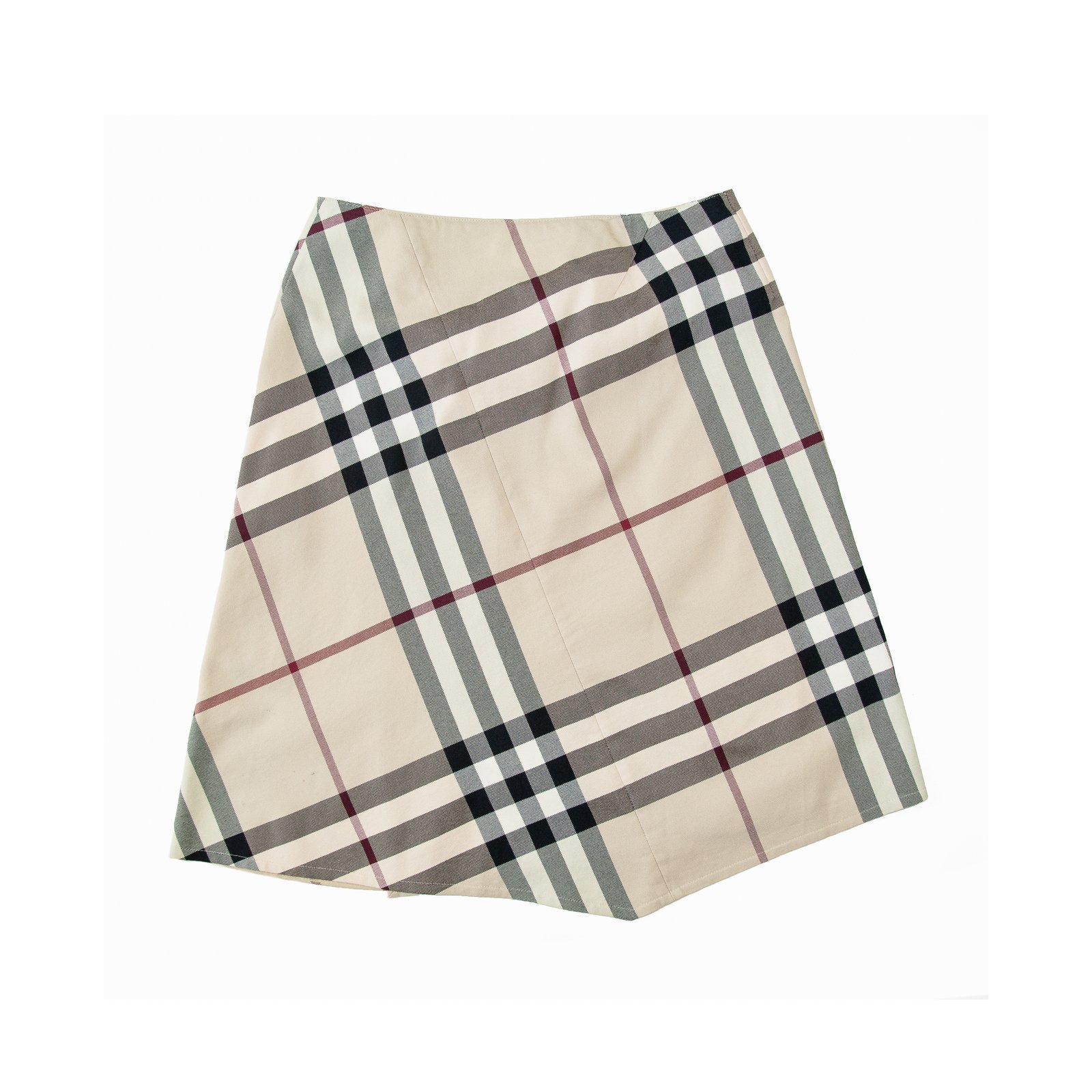 Burberry London Asymmetric Nova Check Skirt † Ruder Than The Rest