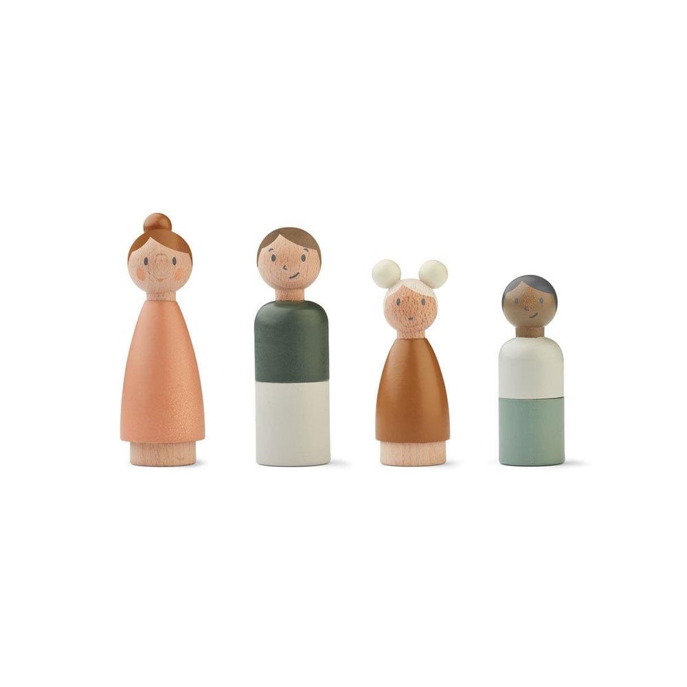Image of Familia muñecos de madera