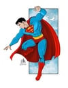 Classic Superman Pose - Art Print