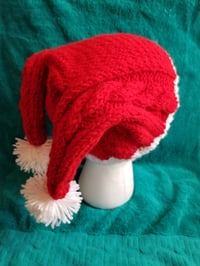 Image 1 of Two tailed Santa Hat