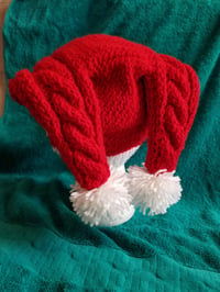 Image 2 of Two tailed Santa Hat