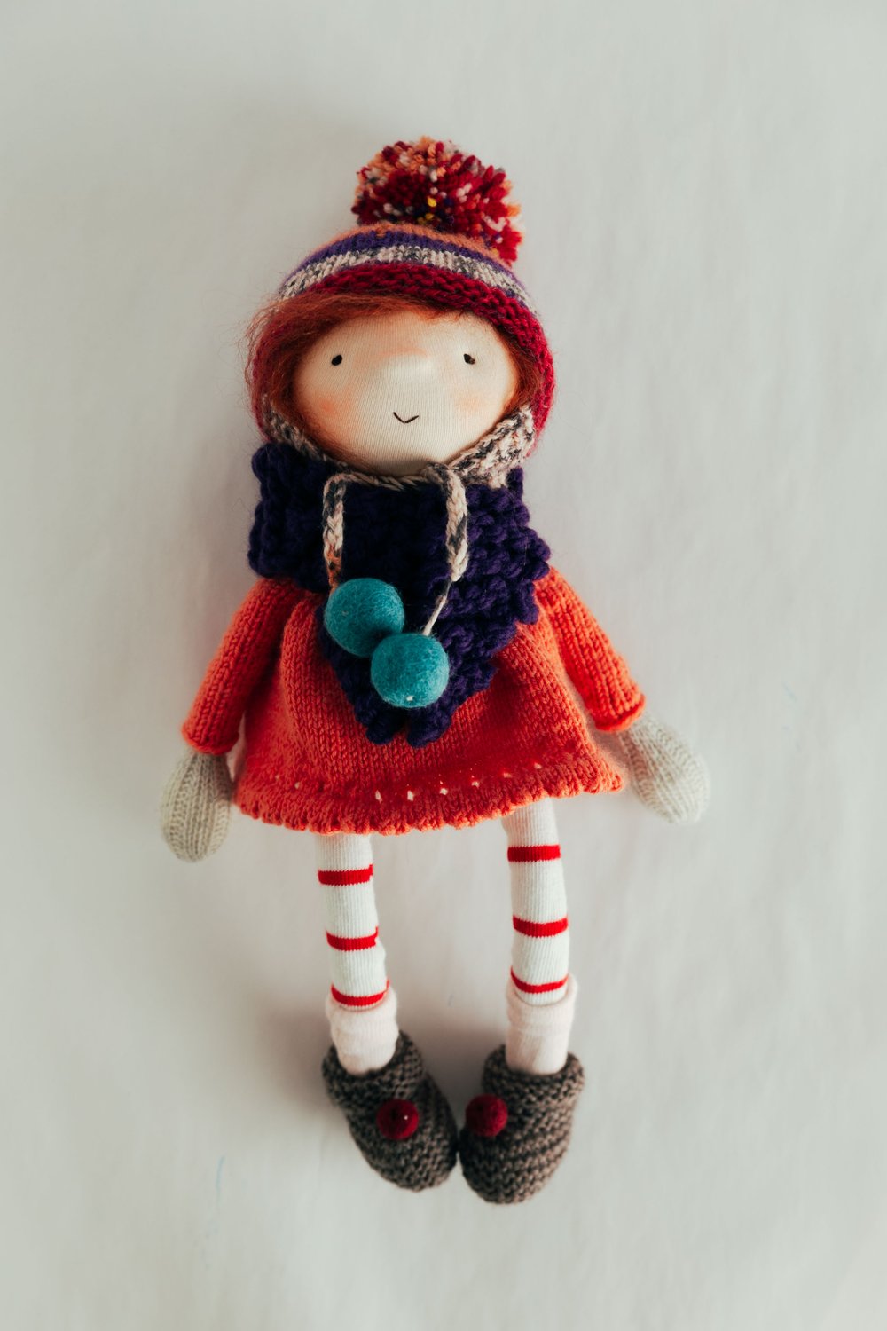 Image of Eliza - Waldorf Inspired wonder filled sock doll with removable clothing and swim gear