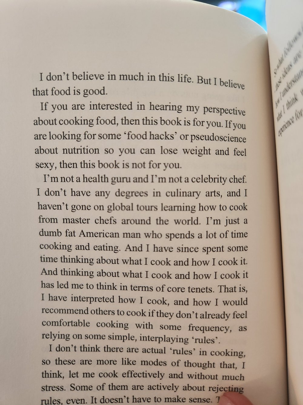 I Hope You Enjoy the Food: A Cookbook Manifesto Thing by Zac Smith