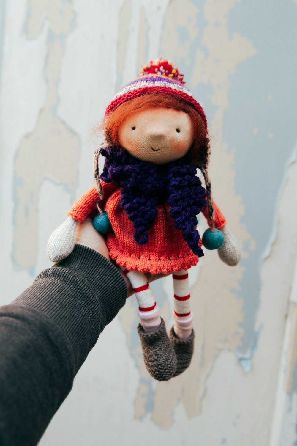 Image of Eliza - Waldorf Inspired wonder filled sock doll with removable clothing and swim gear