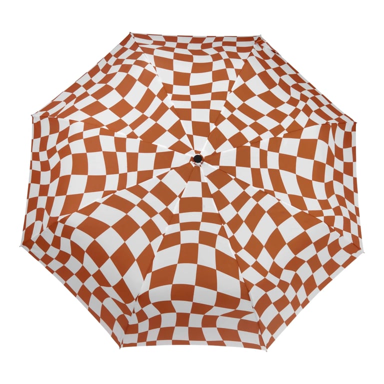 PARAPLUIE CANARD DAMIER CARAMEL, ORIGINAL DUCKHEAD Image 3